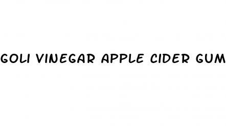 goli vinegar apple cider gummy