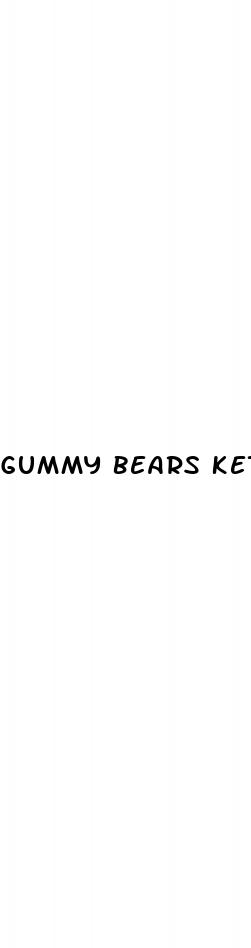 gummy bears keto