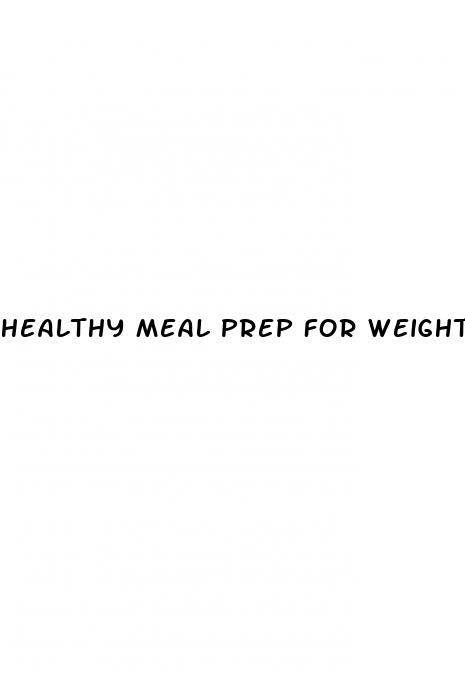 healthy meal prep for weight loss