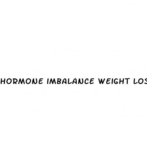 hormone imbalance weight loss