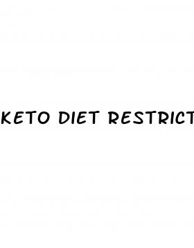 keto diet restrictions
