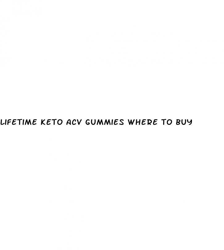 lifetime keto acv gummies where to buy