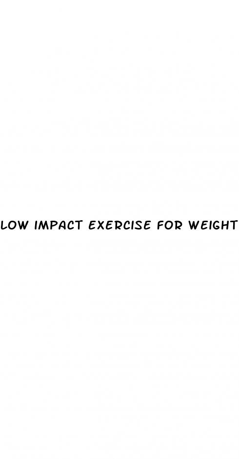 low impact exercise for weight loss