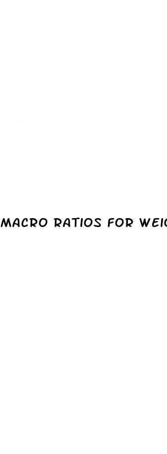 macro ratios for weight loss