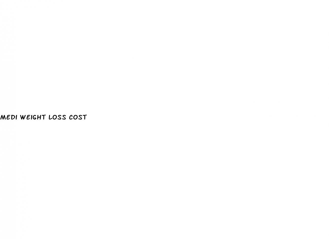 medi weight loss cost