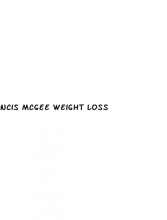 ncis mcgee weight loss