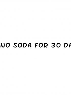 no soda for 30 days weight loss results