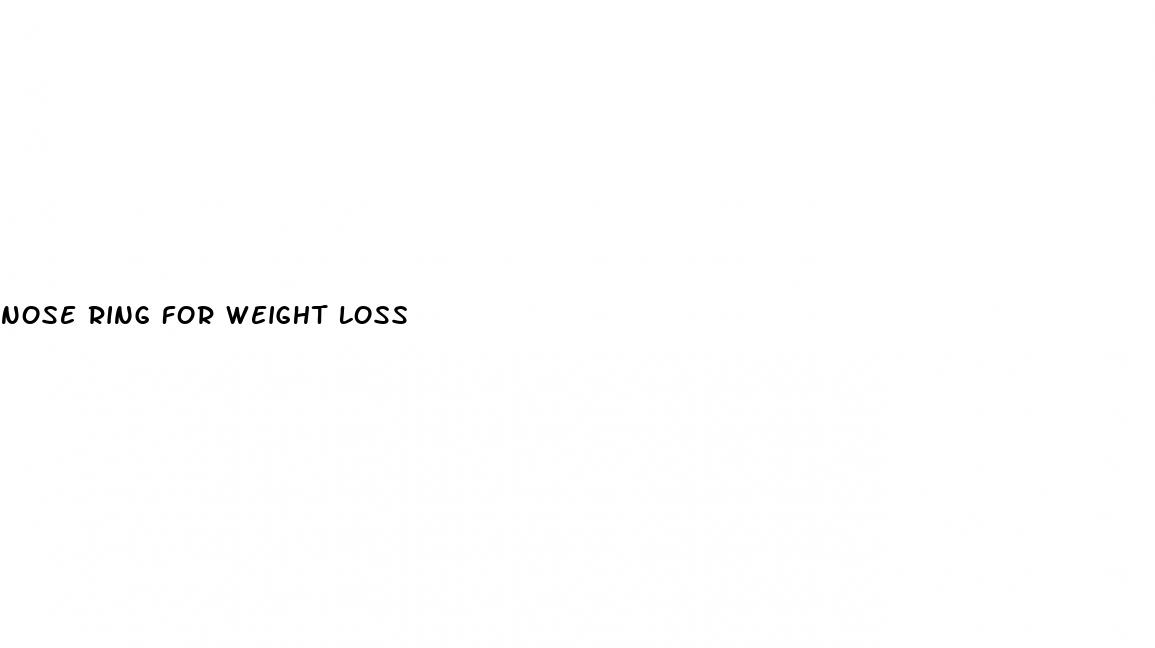 nose ring for weight loss