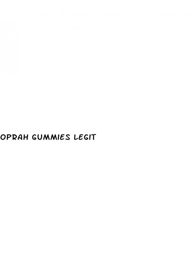 oprah gummies legit