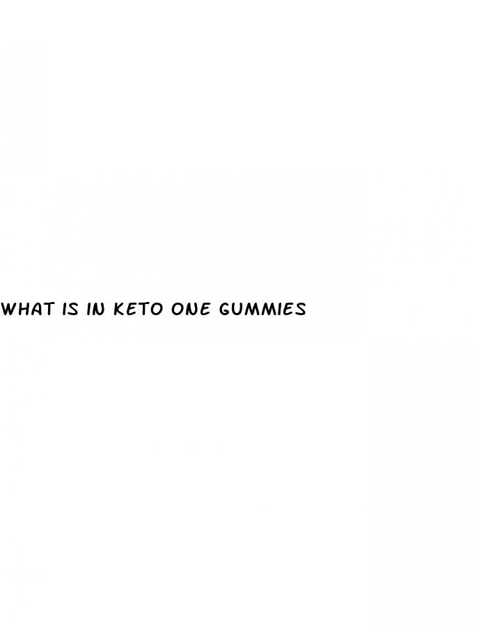what is in keto one gummies