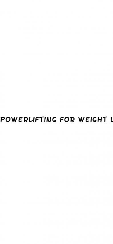 powerlifting for weight loss