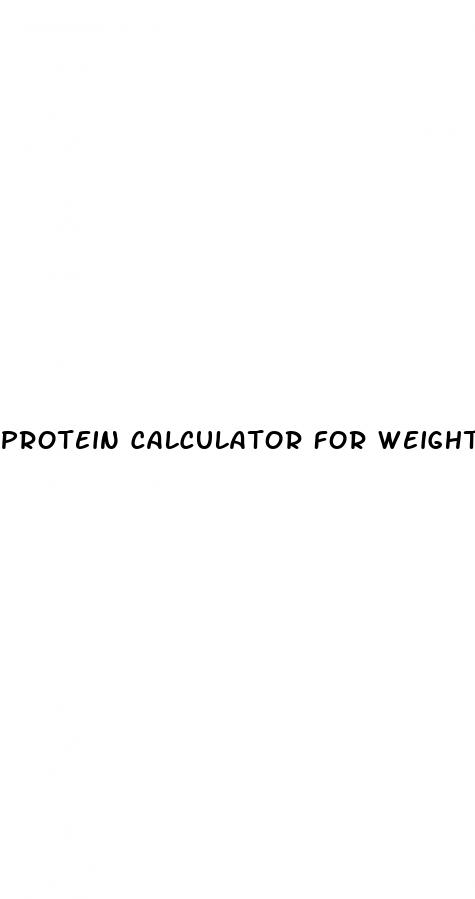 protein calculator for weight loss