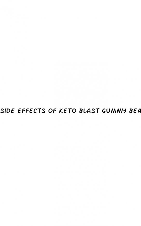 side effects of keto blast gummy bears