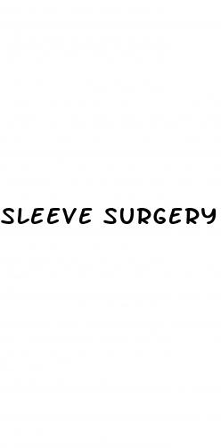 sleeve surgery for weight loss