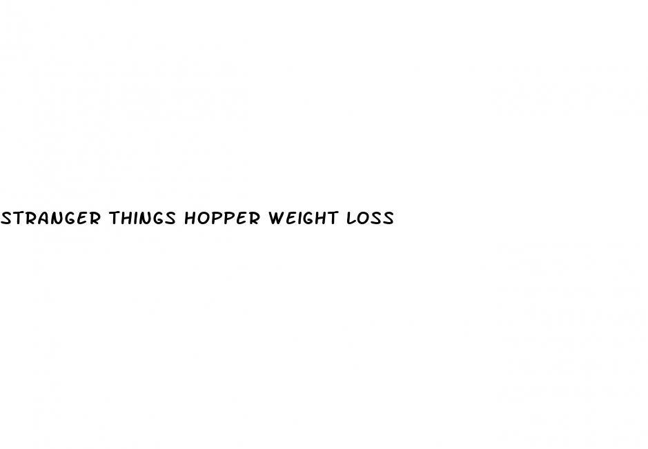 stranger things hopper weight loss