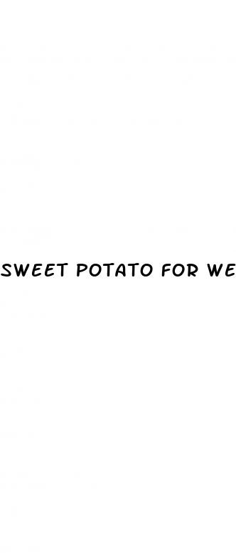 sweet potato for weight loss