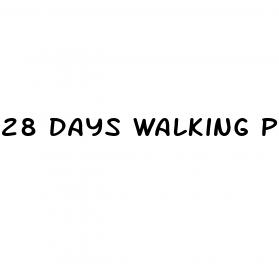 28 days walking plan for weight loss