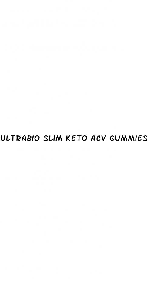 ultrabio slim keto acv gummies