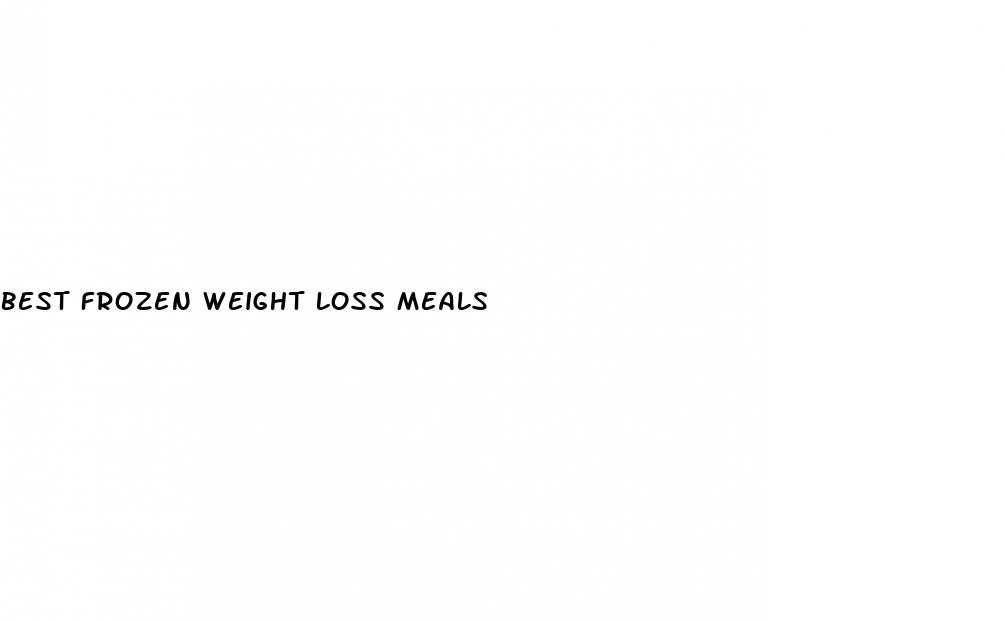 best frozen weight loss meals