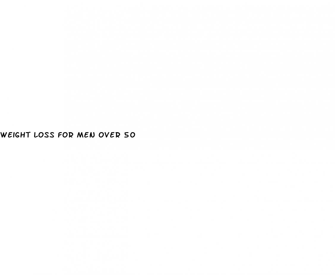 weight loss for men over 50