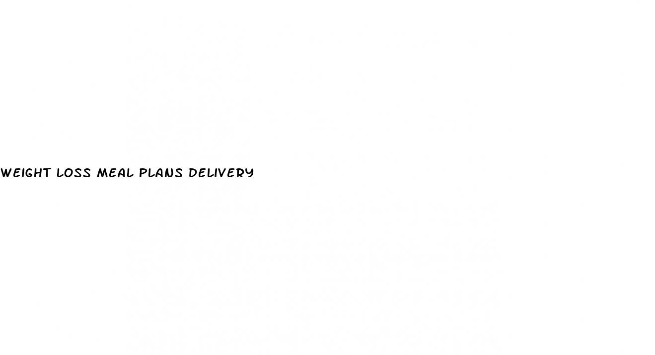 weight loss meal plans delivery
