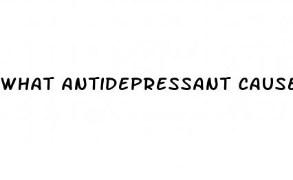 what antidepressant causes weight loss