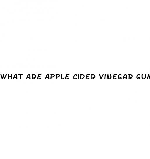 what are apple cider vinegar gummy s good for