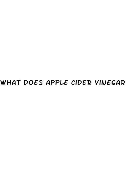 what does apple cider vinegar do for weight loss