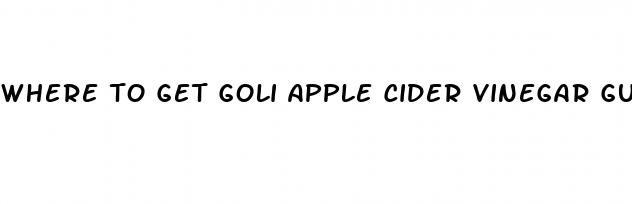 where to get goli apple cider vinegar gummies