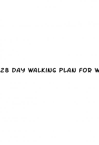 28 day walking plan for weight loss