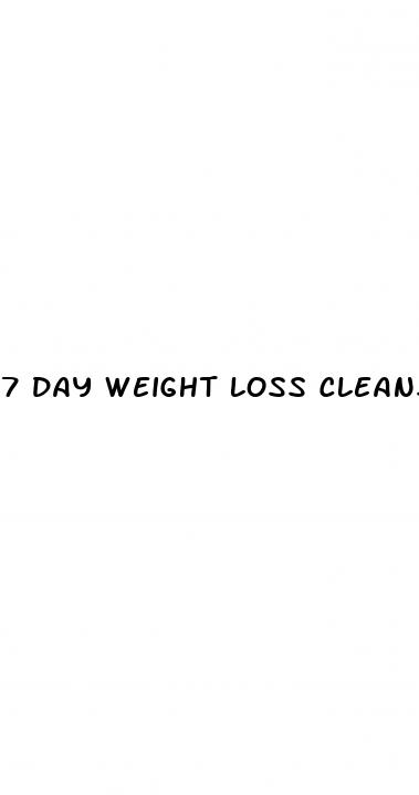 7 day weight loss cleanse