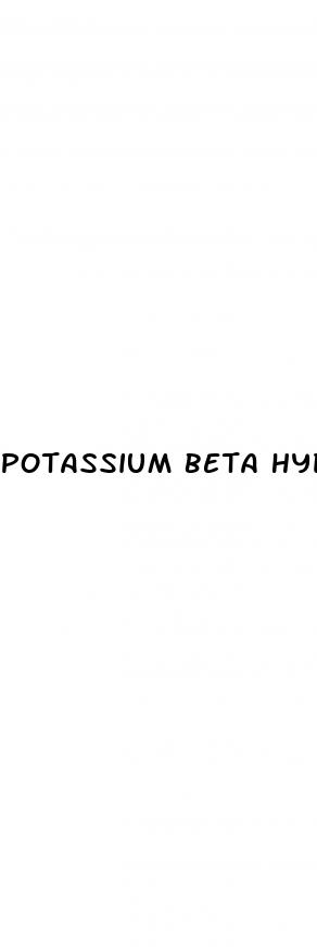 potassium beta hydroxybutyrate