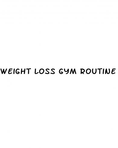 weight loss gym routine for females