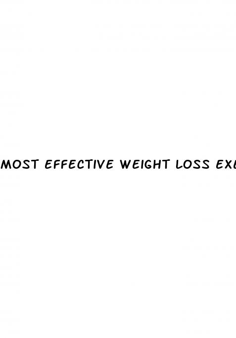 most effective weight loss exercise