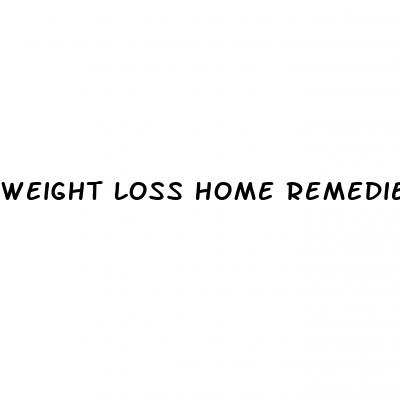 weight loss home remedies