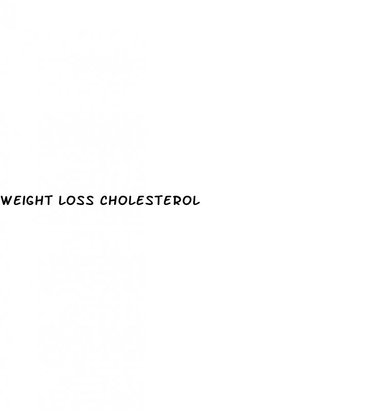 weight loss cholesterol