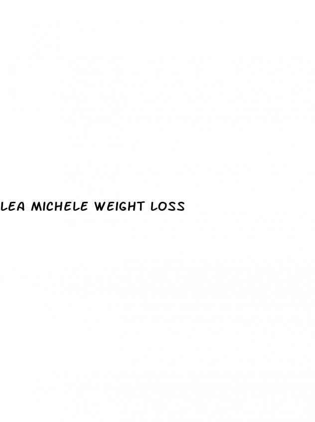 lea michele weight loss