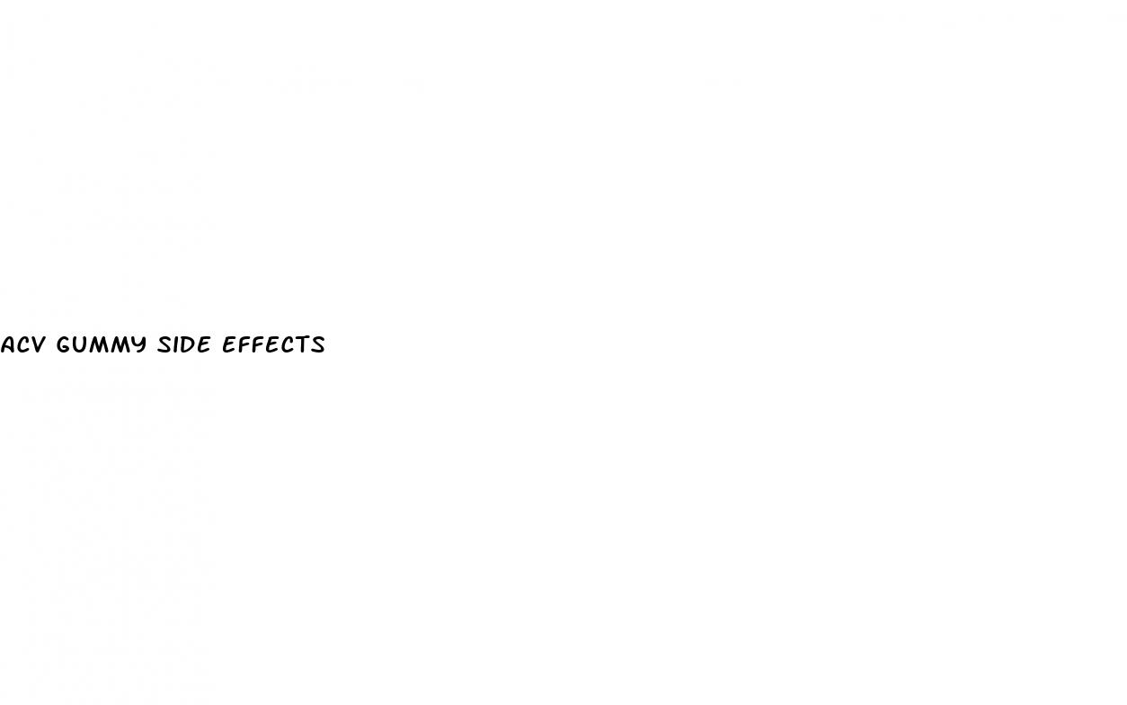 acv gummy side effects