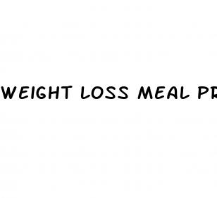weight loss meal programs delivery