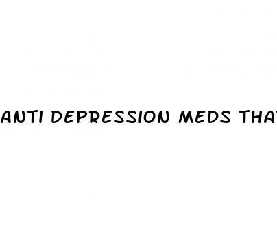 anti depression meds that cause weight loss