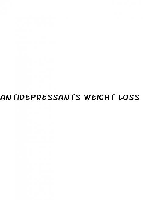 antidepressants weight loss