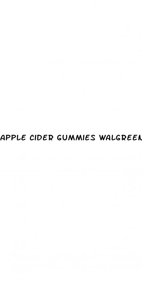 apple cider gummies walgreens