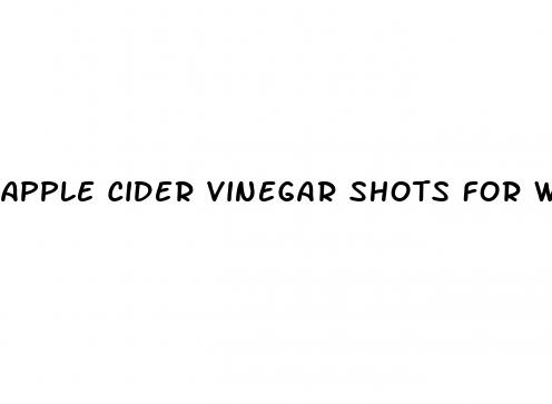apple cider vinegar shots for weight loss