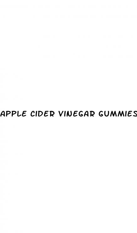 apple cider vinegar gummies diet