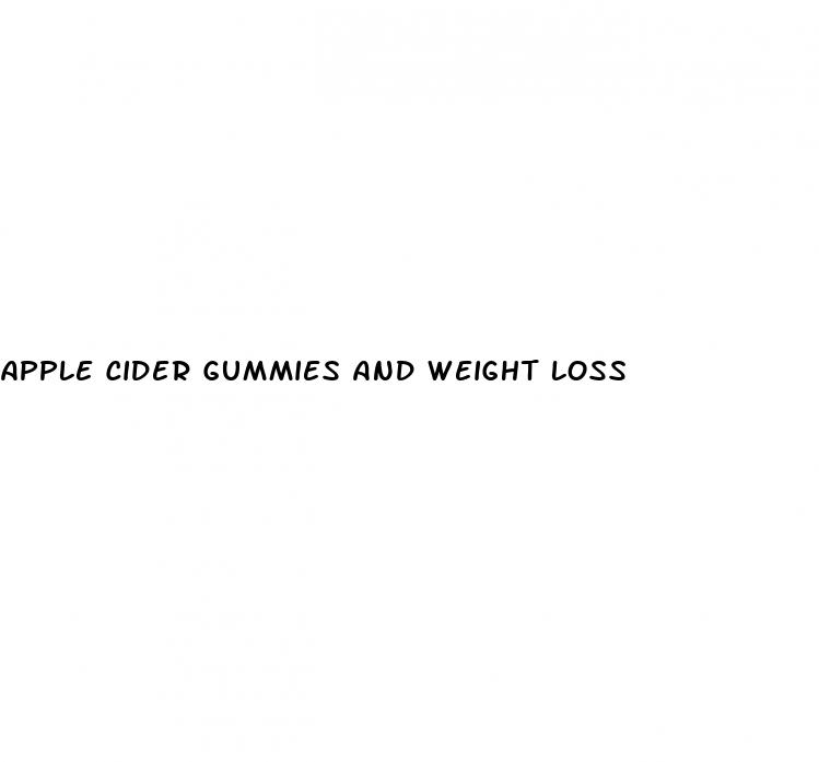 apple cider gummies and weight loss