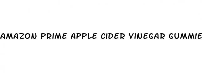 amazon prime apple cider vinegar gummies