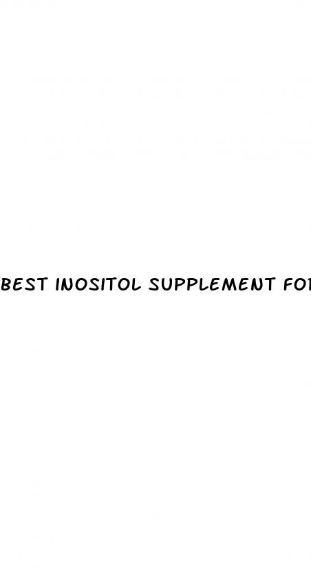 best inositol supplement for weight loss