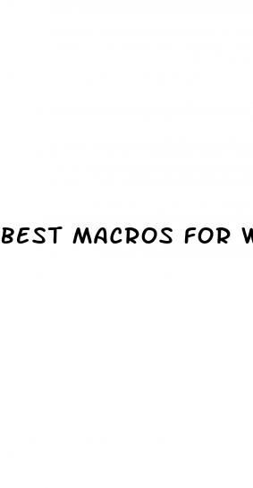 best macros for weight loss