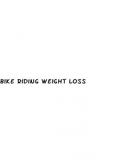 bike riding weight loss