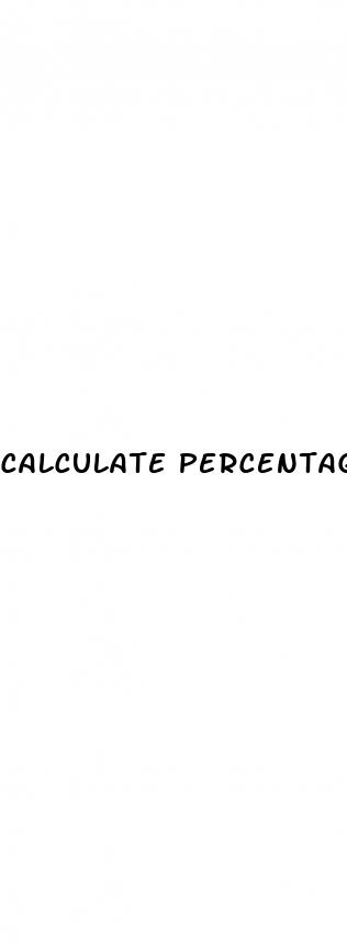 calculate percentage of weight loss